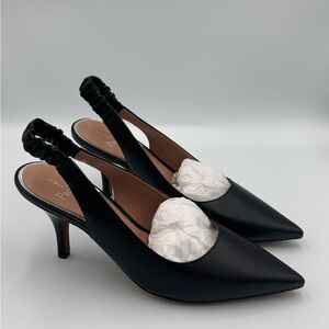 Linea Paolo Black Slingback Heels New No Box Size 9.5 Women